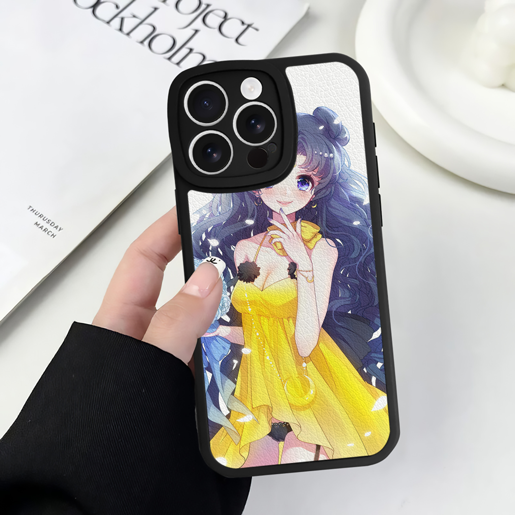 （画像用） 美少女戦士セーラームーン Sailor Moon 【iPhone 16シリーズ対応】シリコンスマホケース（レザー調） 材質：シリコン